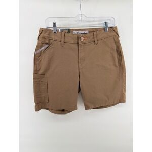 Ariat Rebar Women 28 Brown Work Shorts Perfect Rise DuraStretch Canvas Utility